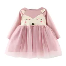 Платье из тюля в стиле пэчворк для маленьких девочек; повседневная одежда; милое платье для девочек; сезон весна-осень