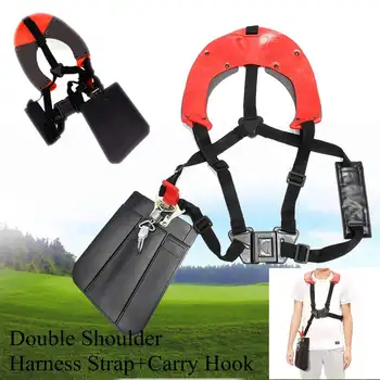 

Adjustable Padded Trimmer Shoulder Harness Strap Protection Panel Garden Brush Cutter Strimmer Garden Tool Accessories black red
