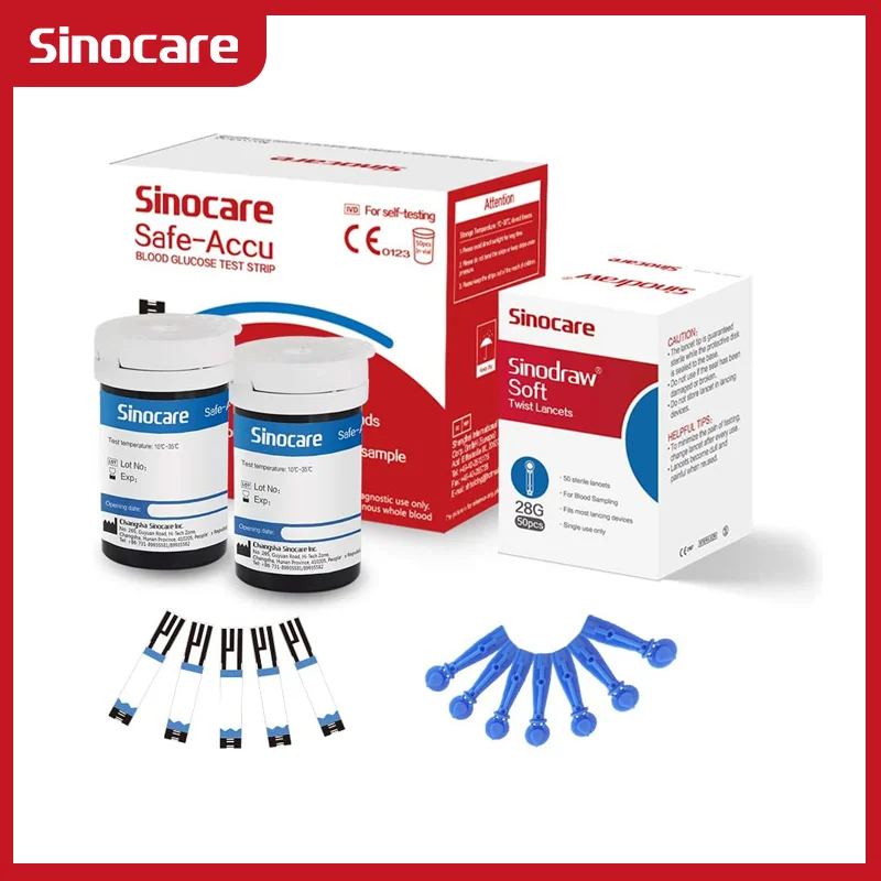 Sincare Diabetes Strips/Codefree Blood Glucose Test Strips 100/200/400 pcs (Only for Safe-Accu) | Красота и здоровье