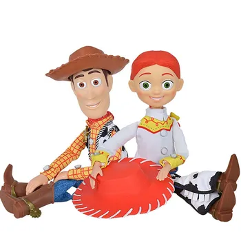 

2pcs 43cm Toy Story 3 Talking Jessie&Woody Action Figures Model Toys Children Christmas Gift Collectible DollFree Shipping