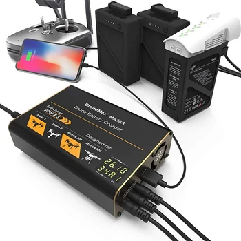 

Drone Battery Charger for DJI Intelligent Fast Multi Charging Hub Station Mavic Air Recharges 3 batteries and remote control