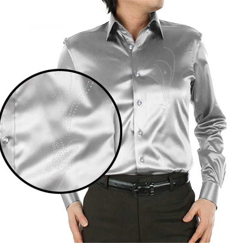 mens silk dress shirts near me
