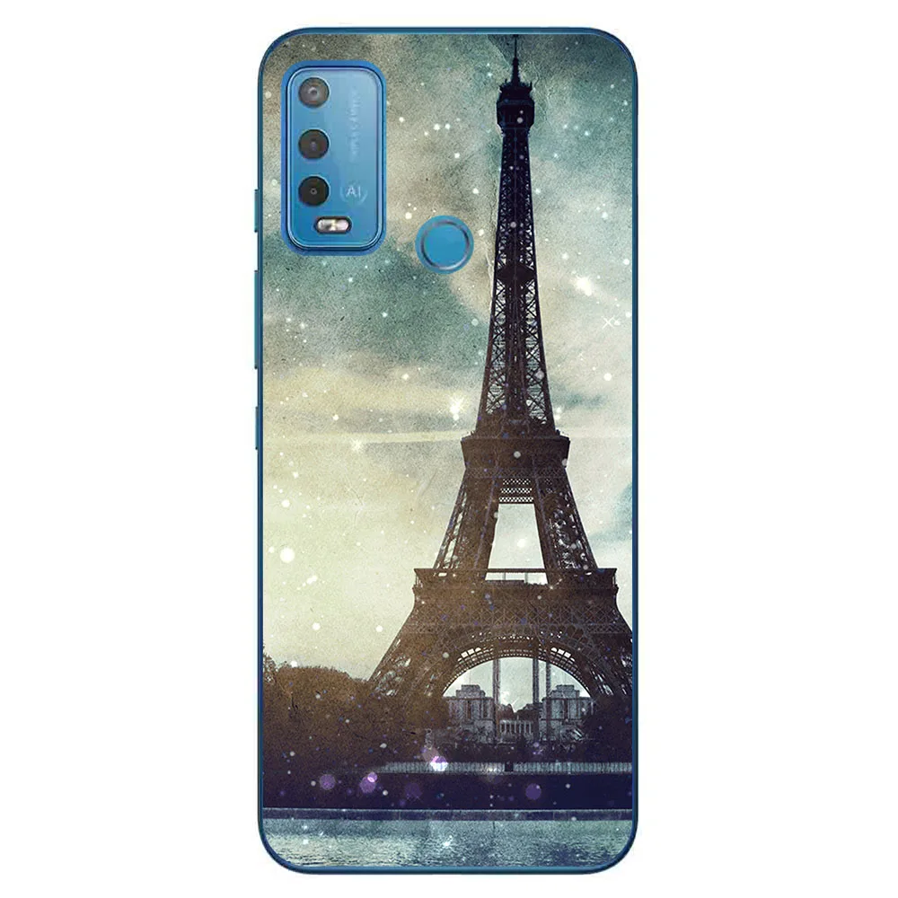wallet phone case Phone Bags & Case For Wiko Power U10 U20 U30 2021 6.82 inch Cover Soft Silicone Fashion Marble Inkjet Painted Shell Capa samsung flip cover Cases & Covers