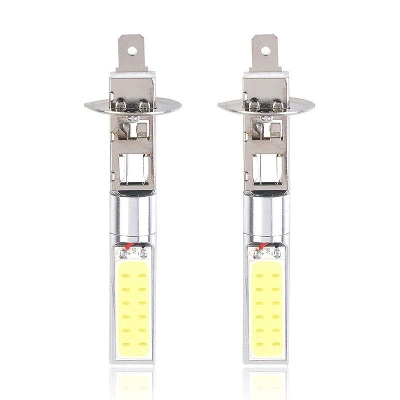 2x7,5 W H1 COB Светодиодный Противотуманные фары дневные фары головной светильник фар дальнего света лампы светильник белый 6000K прочный