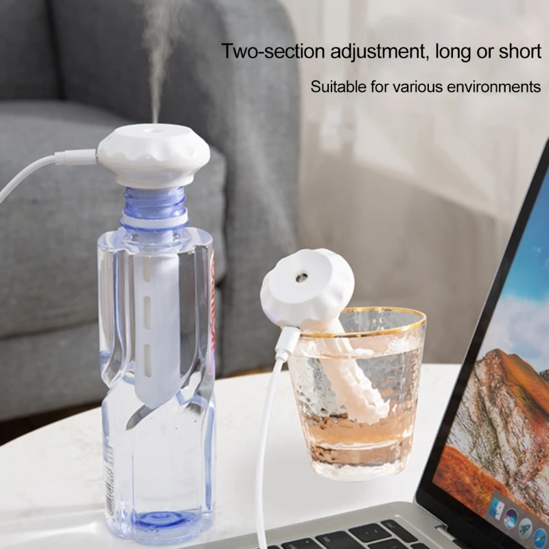 USB Mini Ultrasonic Air Humidifier LED Lamp USB Essential Oil Diffuser Car Purifier Aroma Anion Mist Maker With Romantic Light 4