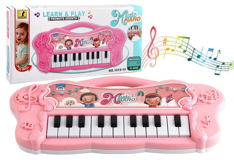 PIANO INFANTIL 30 TECLAS ROSA - Shiny Toys