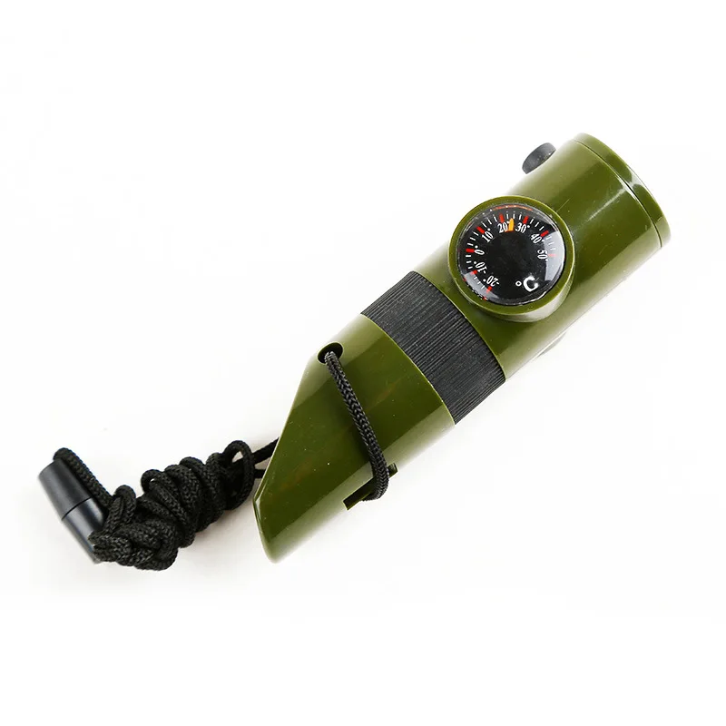 camping-lifesaving-military-standard-army-fan-seven-in-one-multifunctional-Outdoor-Thermometer-compass-with-the-referee