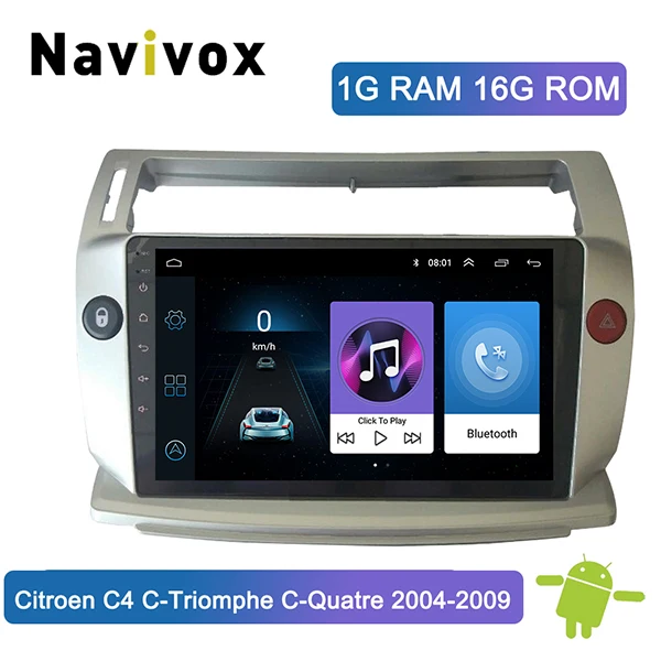 1G RAM 16GROM Navivox 9 ''2.5D Android 8,1 автомобиль радио для Citroen C4 C-Triomphe C-Quatre 2004-2009 без DVD с Bluetooth WiFi SWC - Цвет: 1G RAM 16GROM