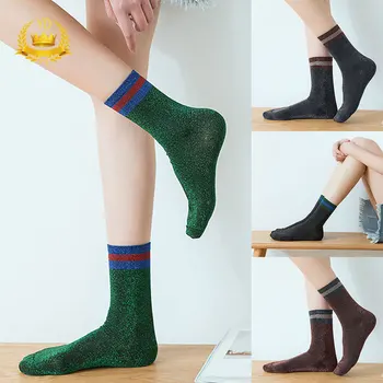 

Winter Women Cotton Stripes Socks Fashion Warm Casual Harajuku Long Socks