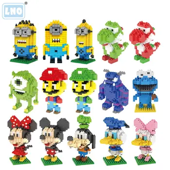 

Mini Building Blocks Mario Bros Yoshi Cartoon Character Brick Educational Toys For Children Micro Size Diamond Block No Box CE