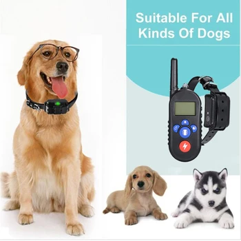 

Waterproof Rechargeable Remote Pet Electric Shock Anti-Bark Dog Training Collar Barking Control Electric Shock Deterrents