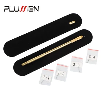 

Plussign Lace Wig Ventilating Needle With Brass Holder Wig Making Needle Kit 1Pc Holder With 4Pcs Needle(1-1,1-2,2-3,3-4)