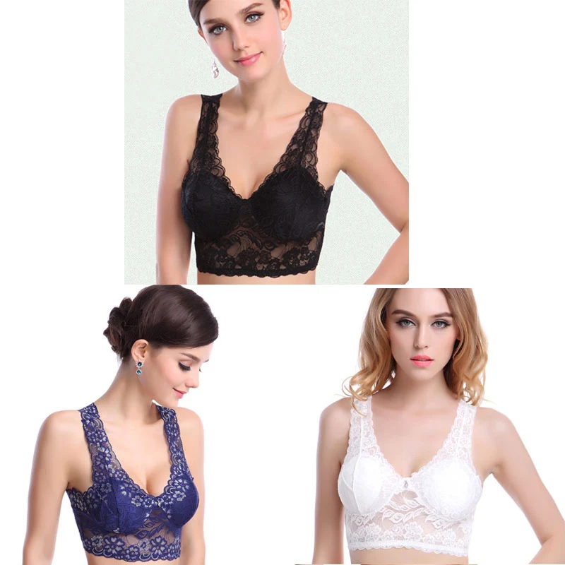 black blue white TEXIWAS, 3 шт./лот, M-4XL, женский бюстгальтер, сексуальный, кружевной, пуш-ап, Sutian, бюстгальтеры для женщин, Sujetador, женское нижнее белье, женское нижнее белье - Цвет: black blue white