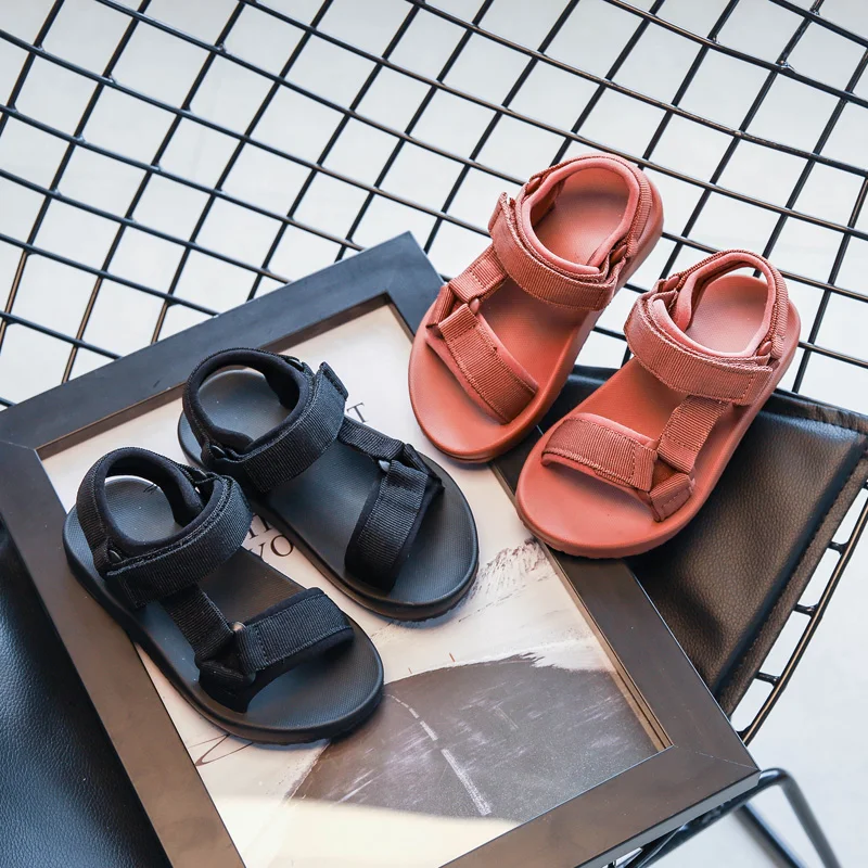Kid Shoes Summer Style Children Sandals Girls Princess Breath Light  Shoes Kids Flat Sandals Baby Girls Roman Easy Hook Shoes