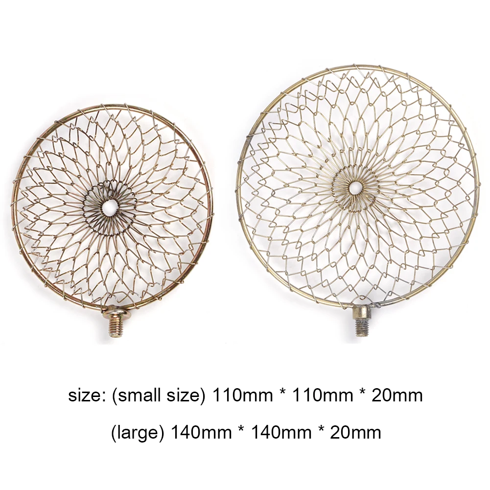 

11/14cm Silver Ice Fish Strainer Galvanized Iron Wire Net Mini Scoop Winter Ice Fishing Hedge Fishing Tackle Accessory