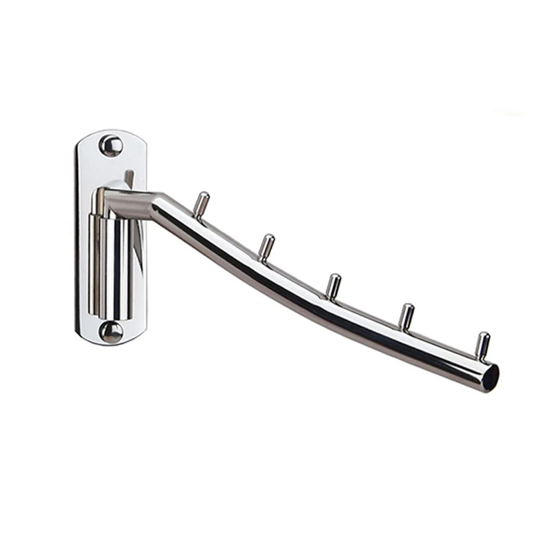 

Hot Sale Wall-Mounted Hanger Stainless Steel Swing Arm Wall Hanger Heavy Duty Dry Coat Hook Hook Storage Consolidation - 2 Pack