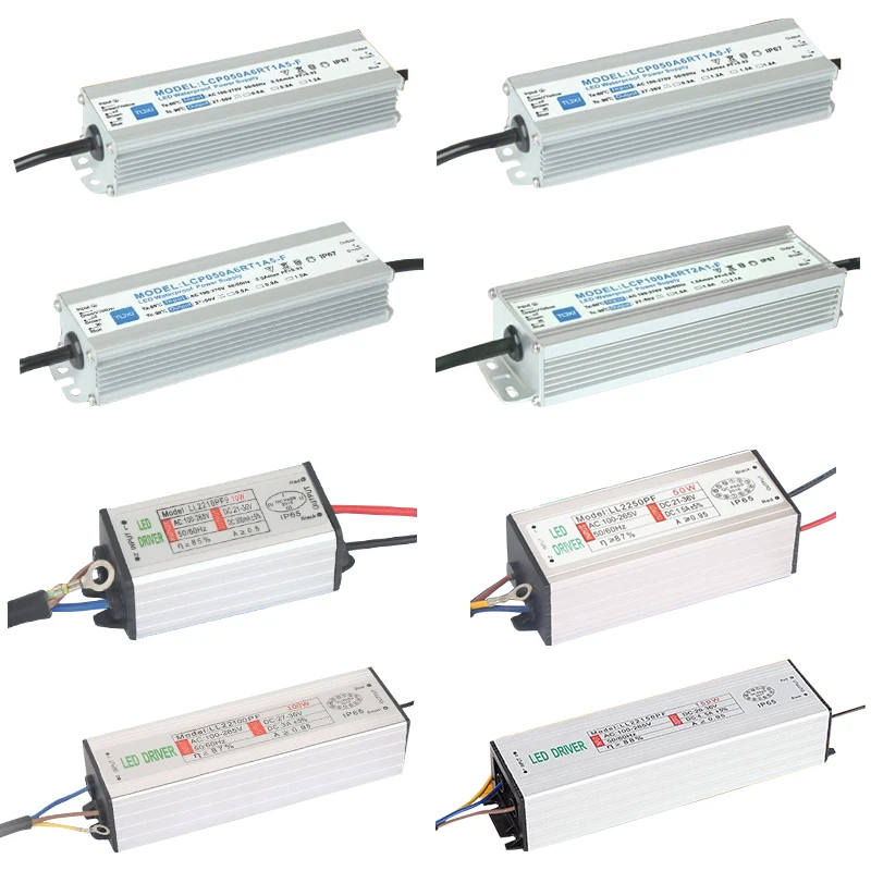 Led driver 10w 24w 30w 50w 98w 150w 180w power supply street light power supply lightning protection waterproof power supply PFC pdu power strip socket 5 way uk standard aluminium alloy outlets c14interface 13a lightning protection