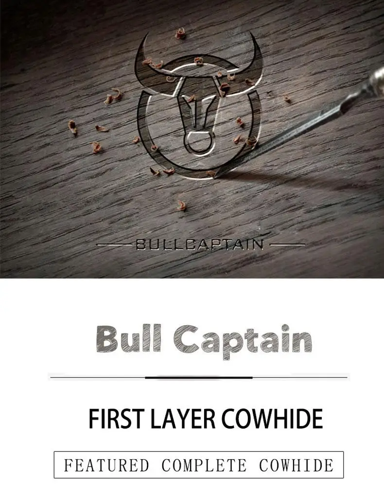BULLCAPTAIN мужской кошелек из натуральной кожи, модный кошелек для монет, держатель для карт Rfid, мужской кошелек, мужской клатч на молнии, зажим для денег