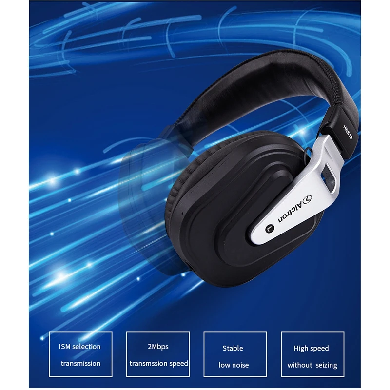Alctron HE810 Monitor Headphone 50 mm Drivers 2.4G Wireless Recording Headset Fully Enclosed Professional