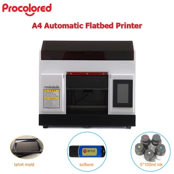 

procolored a4 impresora textil t shirt printing machine 6 colors refillable ink cartridges