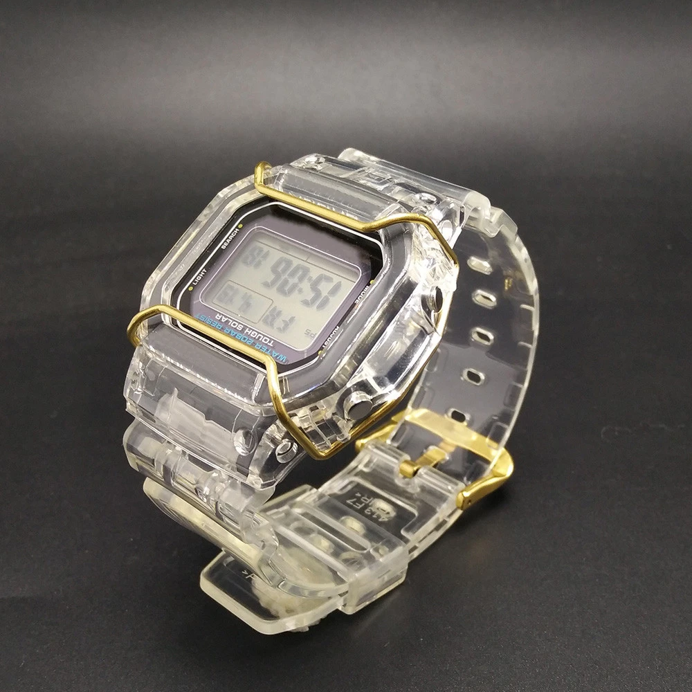 Набор прозрачных часов DW5600/5610/6900 водонепроницаемый резиновый ремешок спортивный