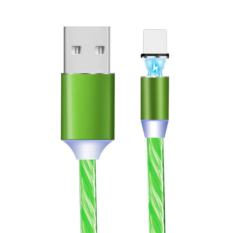 

Magnetic Cable Type C Micro USB LED magnetic usb charging cable for Apple iphone 11 X 7 8 6 Xs Max XR Samsung Galaxy Note 10