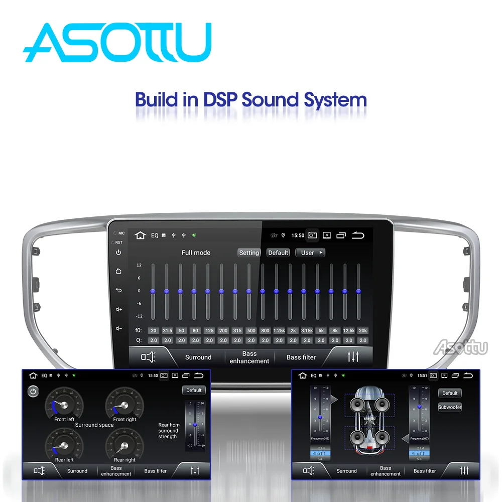 Автомобильный dvd-плеер Asottu DSP android 9,0 PX30 для KIA sportage KX5 gps навигация 1 din стерео головное устройство автомобиля стерео
