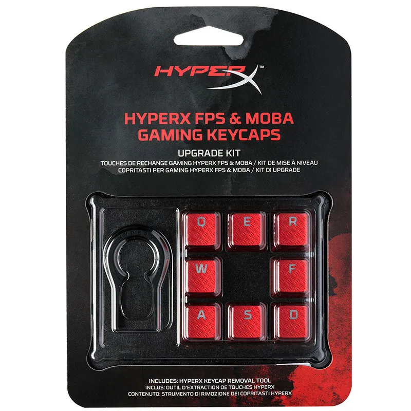 Kingston HyperX FPS& MOBA Gaming Key cap s Upgrade Kit для RGB Gaming механическая клавиатура клавишный геймер 8 шт. титановая Кепка для ключей