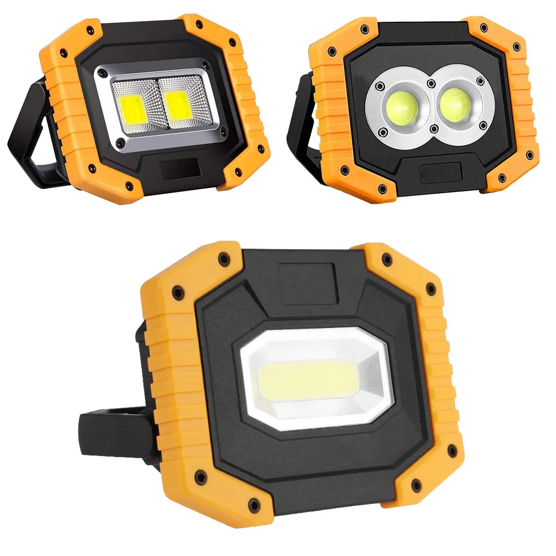 

Portable COB Spotlight Outdoor Camping High Brightness LED Light Adventure Flashing Working Diode Bulb