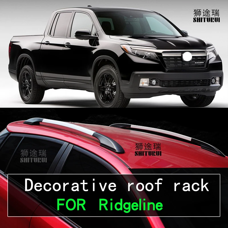 2 шт. крыши для Honda Ridgeline Пикап 17 алюминиевый сплав Боковые стержни поперечные рельсы Багажник на крыше CUV SUV