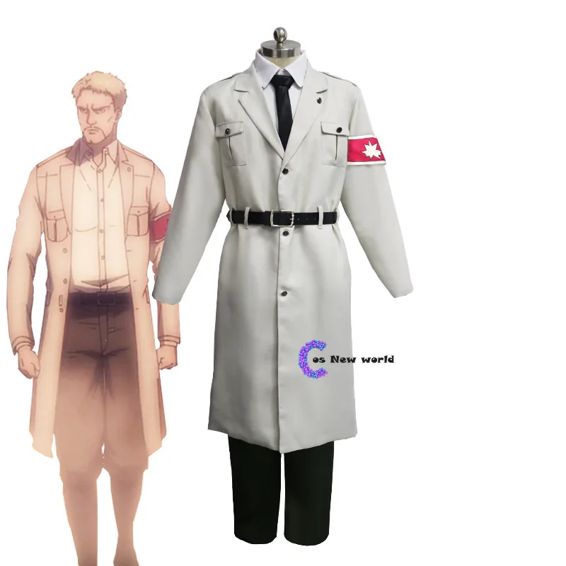 

Attack on Titan Season 4 Marley Military Uniform Reiner Braun Cosplay Jacket Shirt Pants Set