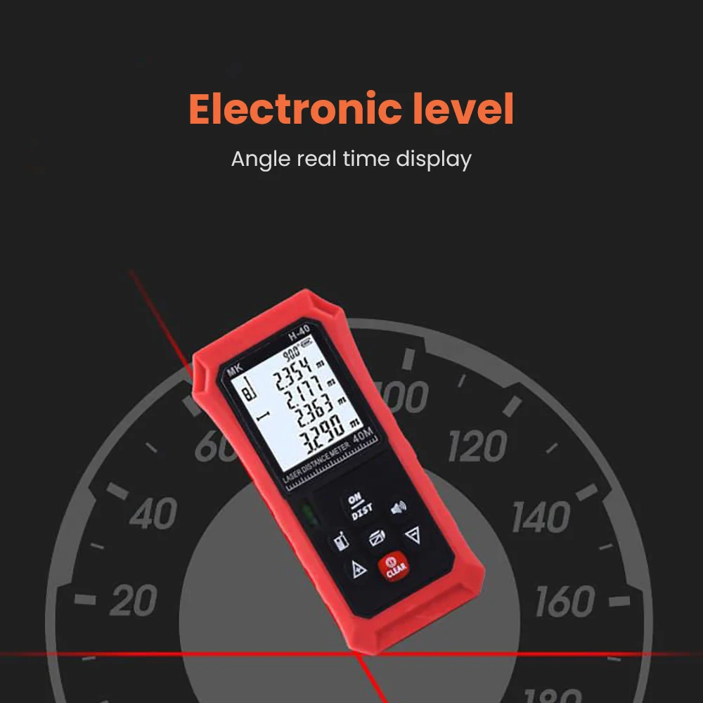 YIMAKER Digital Laser Rangefinder High-precision Infrared Measuring Instrument Handheld Distance Measuring Tape Laser Ruler 40M YIMAKER Digital Laser Rangefinder High-precision Infrared Measuring Instrument Handheld Distance Measuring Tape Laser Ruler 40M