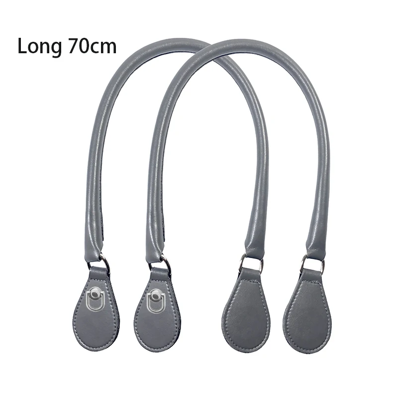 2021 New Leather Round Belt Handle with D Buckle Drops for City Chic Obag Basket Bucket Classic Mini Women Handbag O Bag 