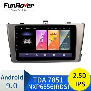 

FUNROVER Android 9.0 car radio gps player For Toyota Avensis 2009-2013 navigation Multimedia dvd navi stereo RDS 2.5D IPS 2.5D