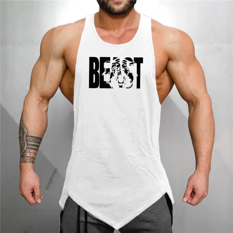 Брендовая майка для мышц, мужские Спортзалы, Бодибилдинг Singlet без рукавов, мужские майки, рубашка для фитнеса, одежда из хлопка, дышащий жилет