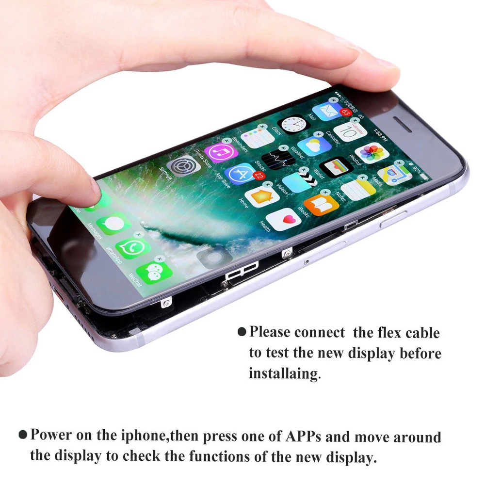 Полный комплект для iPhone 7 8 Plus ЖК дисплей сенсорный экран с 3D цифровым