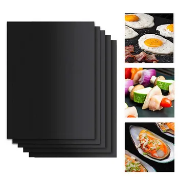 

1/2/3/5PCs Barbecue Grill Mat Reusable Non-stick BBQ Cooking Baking Mats Covers Sheet Foil BBQ Liner Tool Kitchen Cooking Gadget