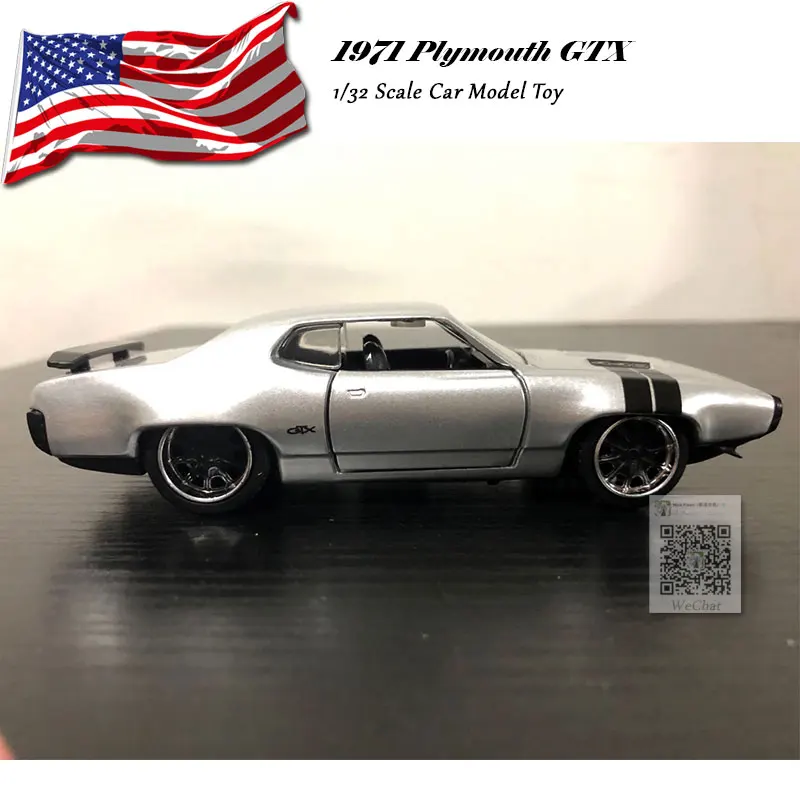 JADA 1/32 масштабная модель автомобиля игрушки 1971 Плимут GTX автомобиль из литого металла модель игрушки для подарка, дети, коллекция