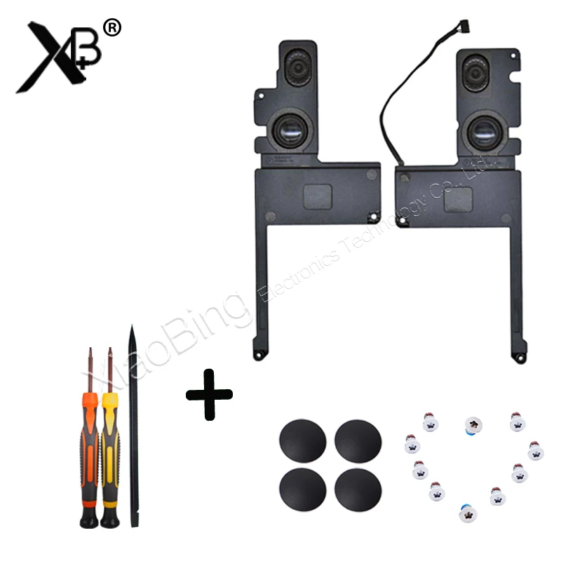 Back cover screw+Feet foot Rubber +A1398 Left / Right Speaker for Macbook Pro 15" A1398 Speaker L/R Set Replacement