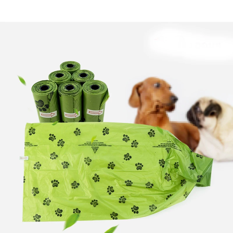 

Pets Dogs Bags Biodegradable Dog Trash Poop Shit Bags Fecal Garbage Bag Cleaning Up with Pick up Dog Cat Waste Poop Supplies