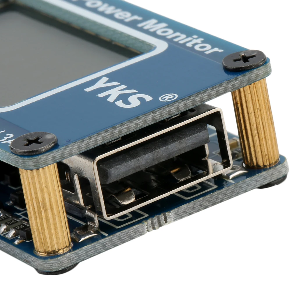 ЖК-дисплей USB зарядное устройство Напряжение Ток Waltt детектор Тестер монитор синий