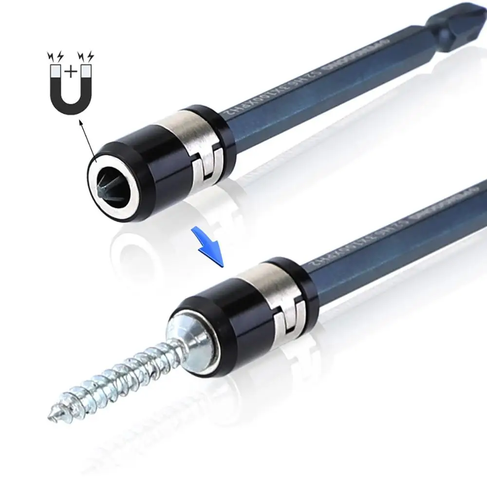 

1PC Durable Magnetic Ring 1/4" 6.35mm Metal Strong Magnetizer Screw Electric Phillips Screwdriver Bits Screw Pick Up Tools