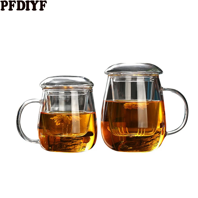 

350/550ml Heat Resistant Glass Teapot With Stainless Steel Infuser Heated Container Tea Pot Good Clear Kettle Tea Leaf Coffee