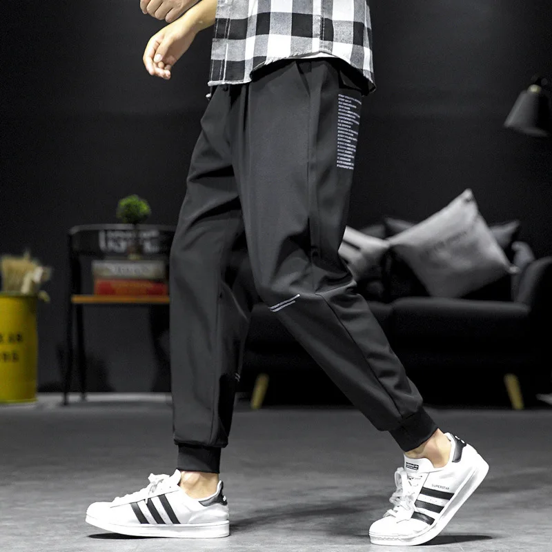 

Cargo Foot 2019 Autumn And Winter Casual Pants Students Trend Versatile Beam Leg Skinny Pants Loose And Plus-sized Youth