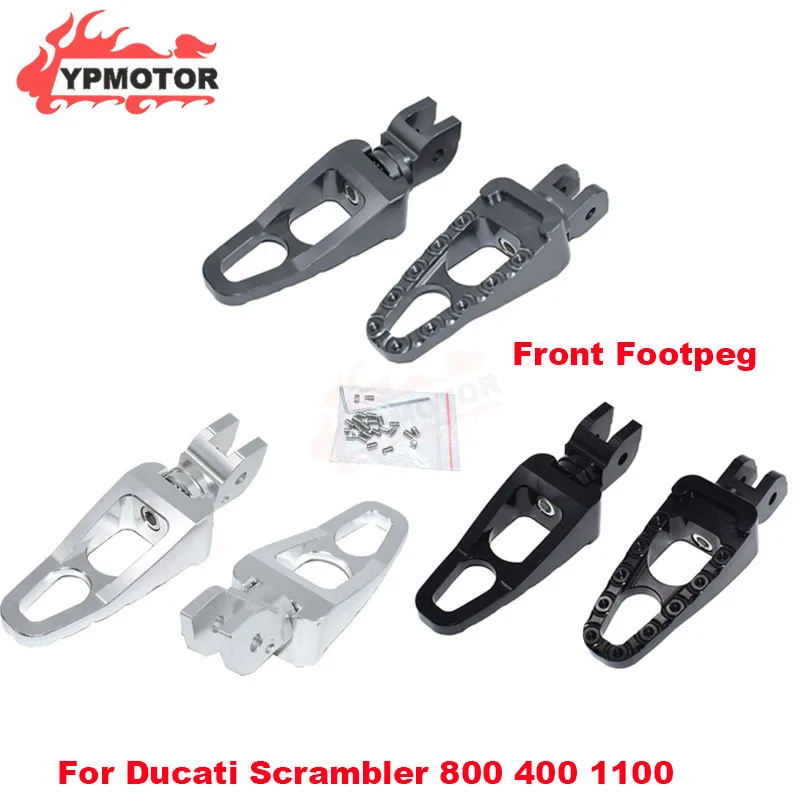 

Motorcycle Sport Bike Non-slip Front Footpeg Footrest Pedal Foot Peg Rest For Ducati Scrambler 800 400 1100 2013-2020 2014 2015