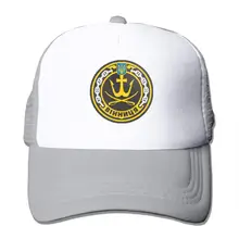 Темно-синий украинский фрегат унисекс Регулируемый Snapback ремень Дальнобойщик Шляпа сетка шляпа Солнцезащитная сетка Бейсбол CapBlack