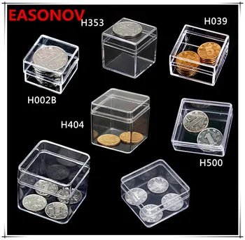 

5pcs / lot high quality Square Small box PS transparent plastic storage box collection showpiece box