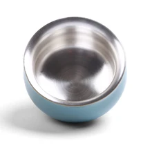 Чайная чашка керамическая 999 серебро фарфоровая чайная чаша 80 мл мастер пуэр чашки чайный набор кунг-фу посуда для напитков контейнер чайная посуда чаша подарок