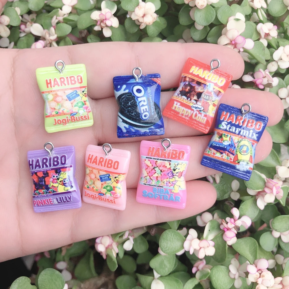 Resin Charms Pendants For Bracelets Necklace Earrings Jewelry Making Flat Back Cabochon