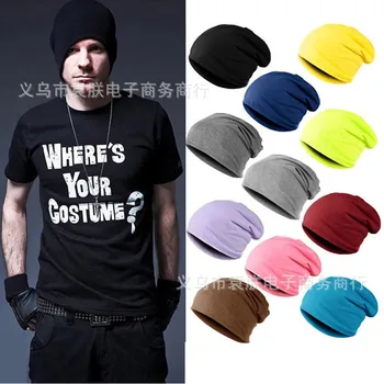 

New Candy Color Piles for Men and Women Fall/Winter Caps Knitted Caps Street Dance Hat Hip Hop Hat